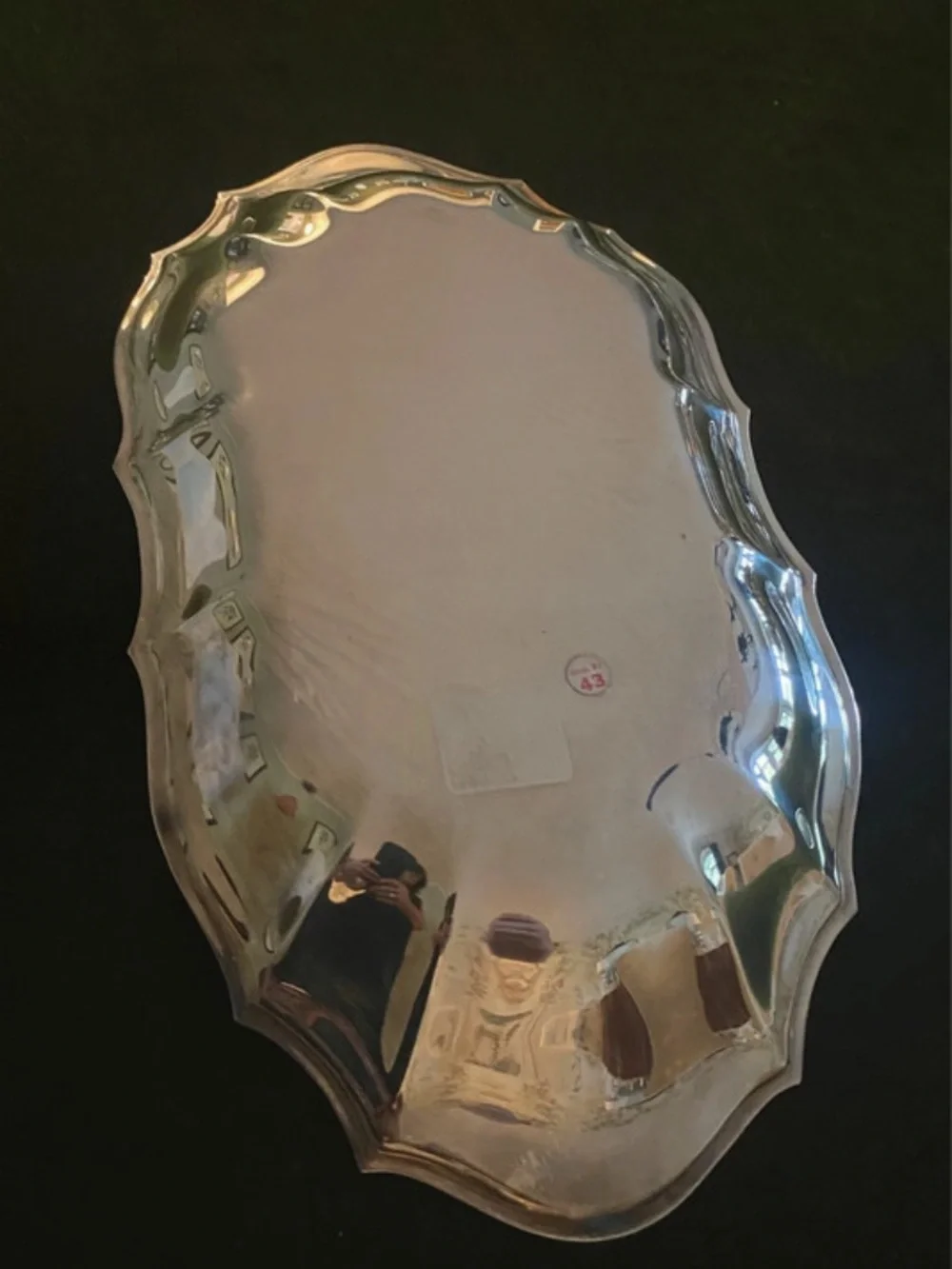 Silverplate WM Rogers Scalloped Tray